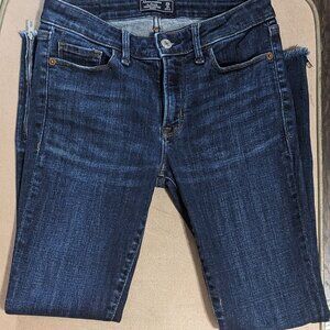 Abercrombie & Fitch Harper Low Rise Ankle Size 0 jeans
